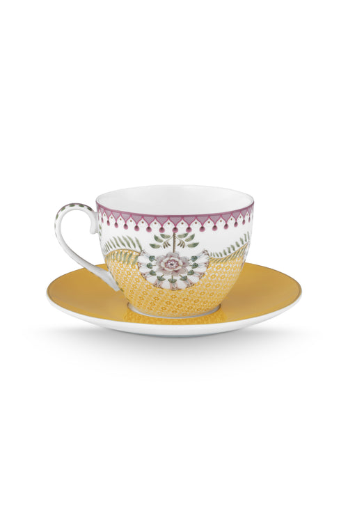 Pip Studio Kop en Schotel - Lily&Lotus - Geel - 300ml - Set van 2
