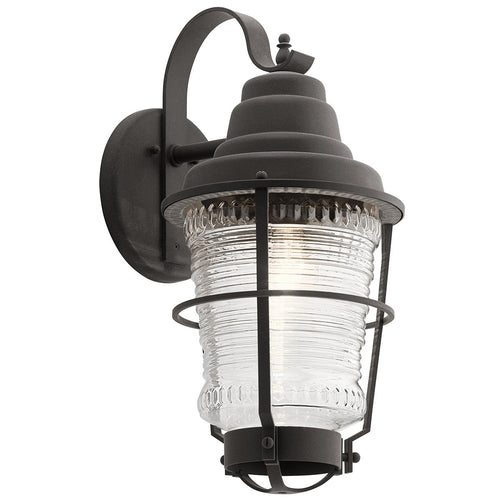 Chance Harbor Kichler Outdoor 1-lichts wandlantaarn verweerd zink IP44