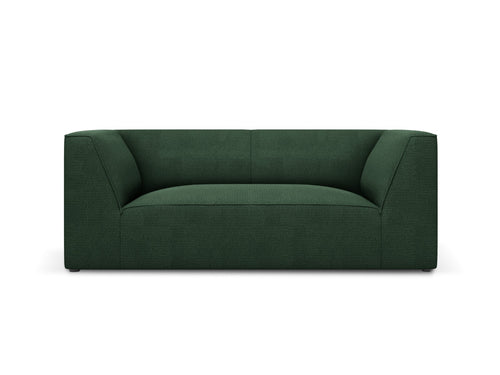 Micadoni - Bank "Ruby" 2 zitplaatsen, structurele stof, groente - 93x174x69cm