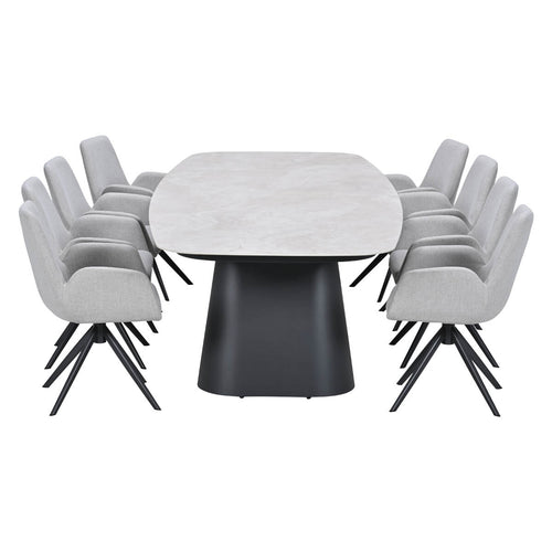 Garden Impressions Tuinset Amalia 9-delig - Noah tuintafel 320x120 cm