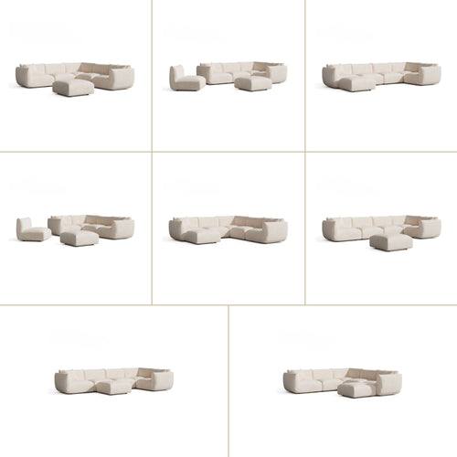 Sia Home -  NOOMA - Chenille fluweel - Crème - 302cm - vtwonen shop