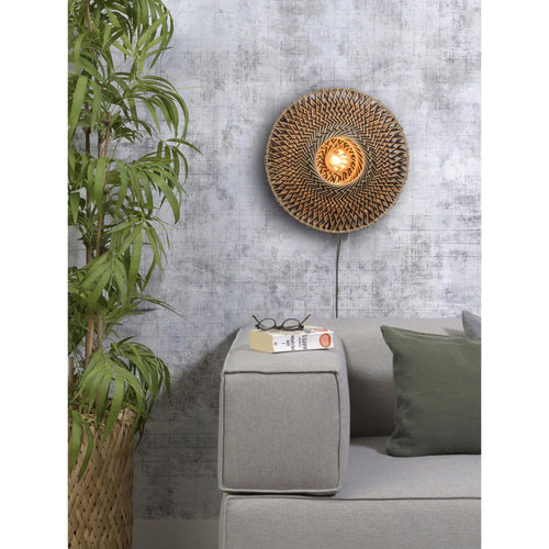 GOOD&MOJO wandlamp Bali - bruin - Ø44cm - vtwonen shop