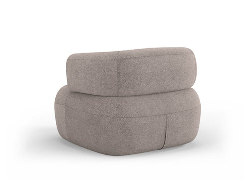 Micadoni Fauteuil Jenny boucle, lichtbruin - 88x90x73cm