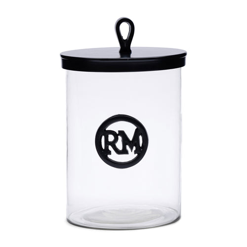 Rivièra Maison RM Soho Storage Jar L - Glas, Aluminium - Transparant - vtwonen shop