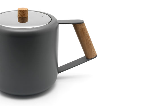 Bredemeijer - Theepot Duet Design Boston 1,1L grijs - vtwonen shop