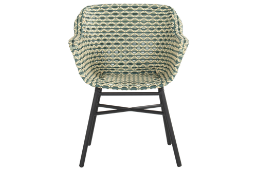 Hartman Tuinstoel Delphine - Groen Wicker - Zithoogte 43cm - vtwonen shop