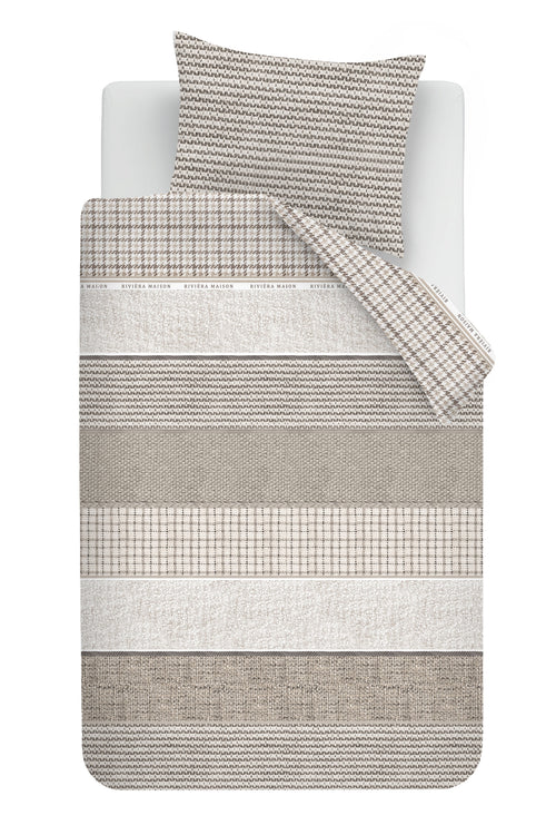 Rivièra Maison Dekbedovertrek Tailor - 140 x 200/220 cm - Zand