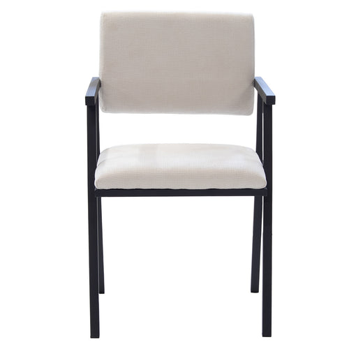 Giga Meubel Eetkamerstoel Linn - Stof - Beige - Set van 2 - vtwonen shop