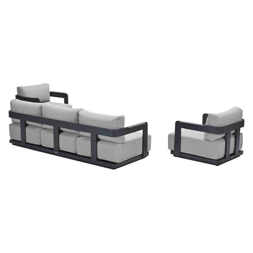 Garden Impressions loungeset Imperia donker grijs - 3-delig - vtwonen shop