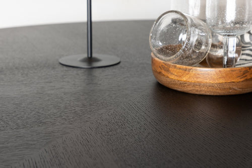 Rebellenclub Eetkamertafel Mondello - ø140 cm - Zwart - vtwonen shop
