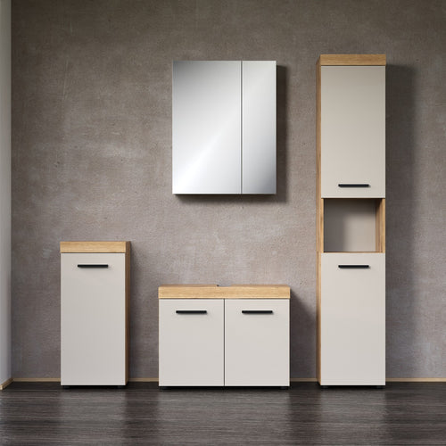 Calicosy - Badkamermeubelset ELLIE - beige 164x34x184 cm
