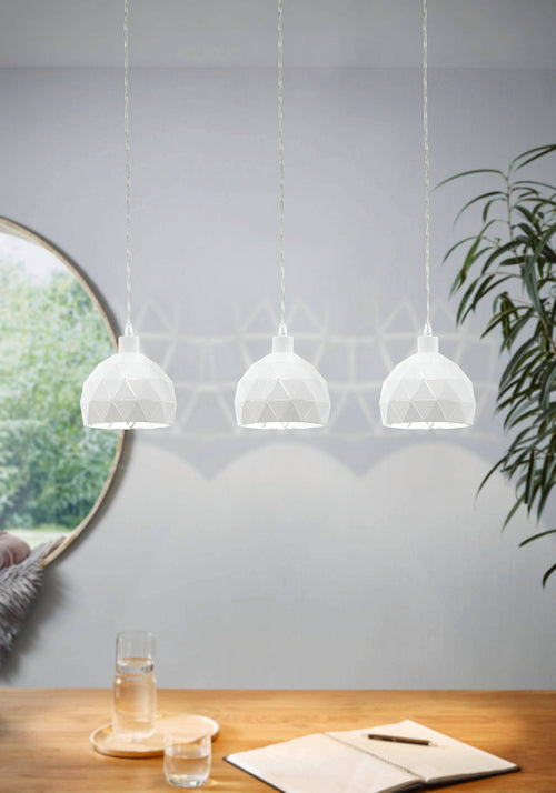 EGLO hanglamp Roccaforte - e14 - 75 cm - wit - vtwonen shop