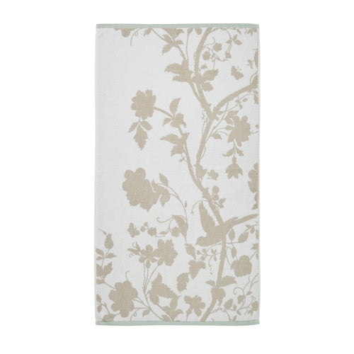 Laura Ashley Badhanddoek Oriental Garden Dove Grey 70x125cm - vtwonen shop