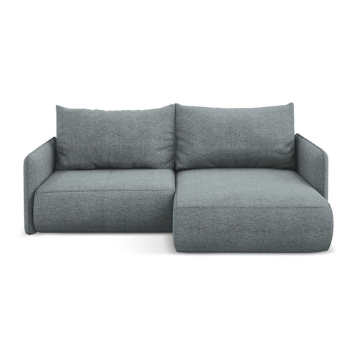 LaMiaSofa hoekbank rechts Palermo - chenille stof - jeans - 207x148x86