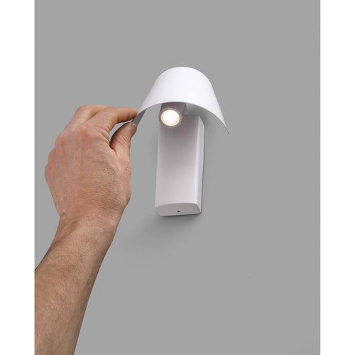 Faro Le - LED Indoor Verstelbare Wandlamp Wit