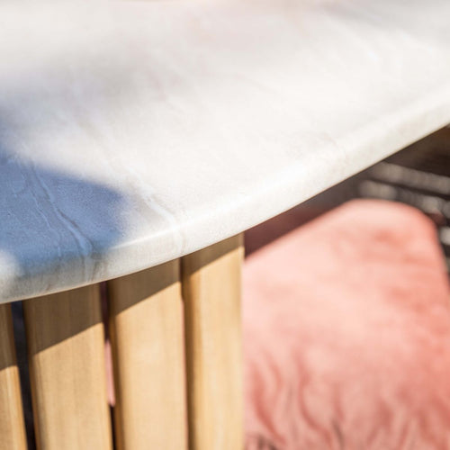 Garden Impressions Lounge dining set Sirocco 4-delig rechts - acacia - grey sand