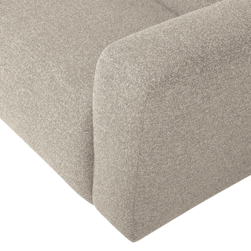 WOOOD 1,5-zits bank arm rechts Mojo Base - Bouclé - Beige - 74x145x97