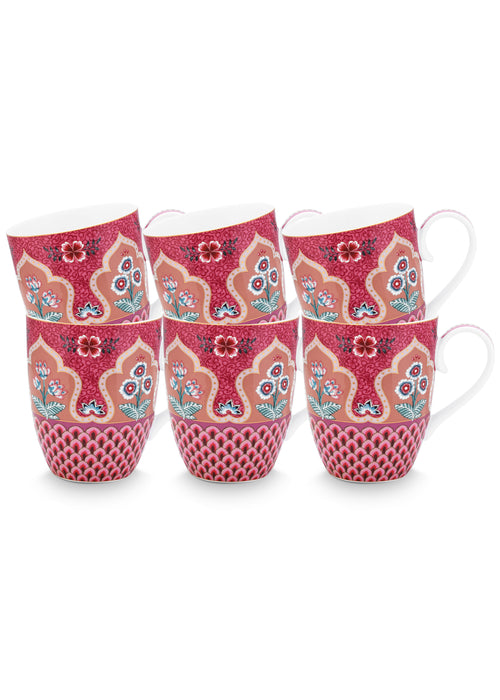Pip Studio - Flower Festival Mokken - Servies set van 6 - 365ml - vtwonen shop