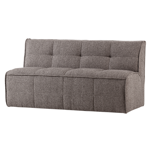 vtwonen Eetbankje Met Rugleuning 164cm Cluster - Bouclé - Middenbruin - 86x164x75