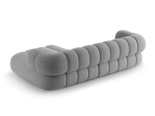 Cosmopolitan Design Hoekbank Koge 5-zits, chenille lichtgrijs - 165x270x70cm