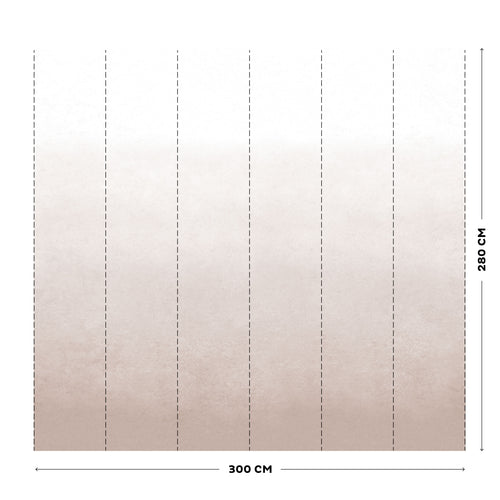 vtwonen Fotobehang - Degrade Soft Clay - Roze - 280x300cm - vtwonen shop