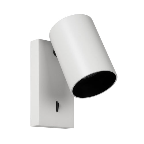 Atmooz wandlamp Nuo - wit-zwart binnenin - 15 x 10 x H 12 cm - GU10