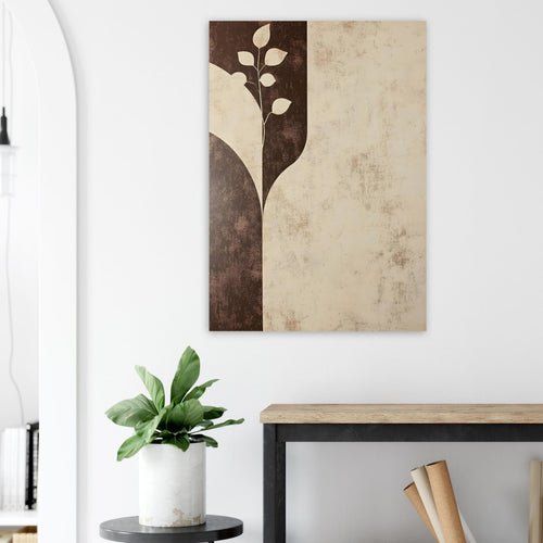 Artfulprints Poster Boho – Earthen divide   - A4 21x29.7 cm - beige