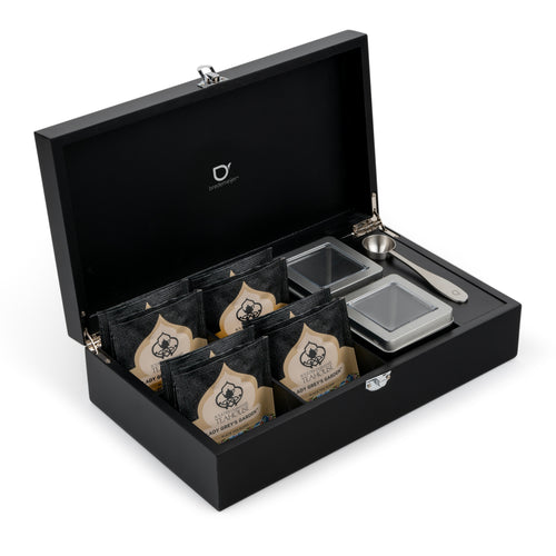 Bredemeijer - Theedoos met 4 vakken, 2 blikken en een maatlepel - vtwonen shop