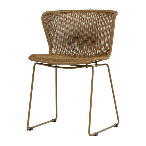 WOOOD tuinstoelen Wings - Honinggeel - Kunststof - 78x55x54 - Set van 2