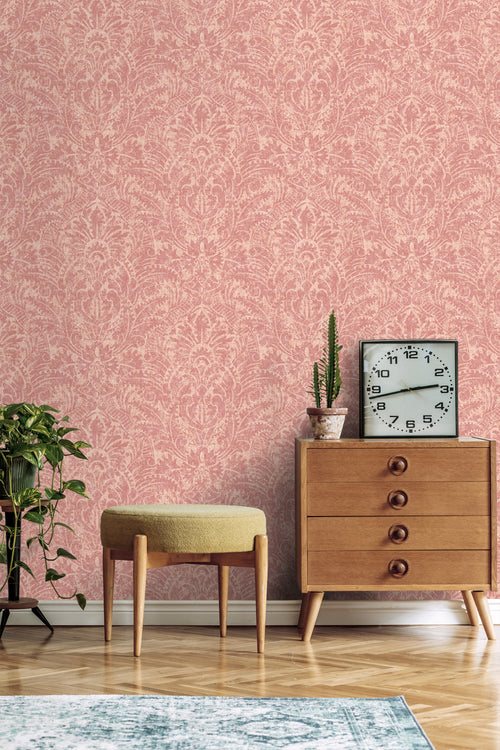 ESTAhome behang ornamenten roze - 50 x 900 cm - 131619 - vtwonen shop
