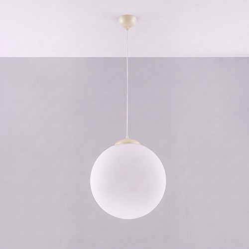 Sollux Lighting Hanglamp UGO 40 beige - 40x40x130cm