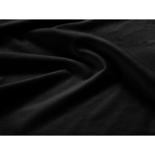 Cosmopolitan Design - Opbergbed met dubbel hoofdbord Livigno 200x180cm flueel zwart - 230x300x125cm