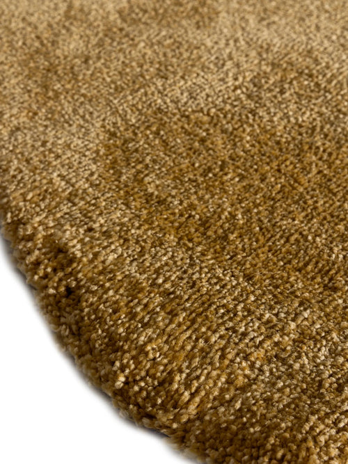 benuta wasbaar shaggy vloerkleed Melvin - geel - ø 150 cm