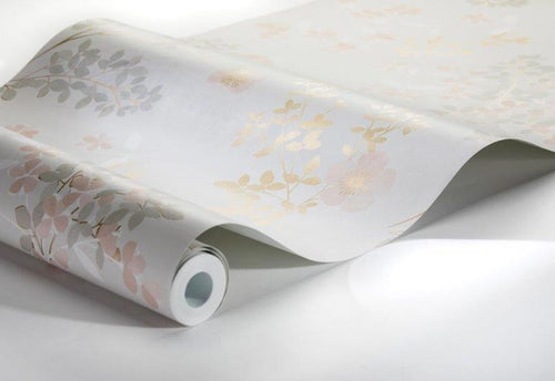 Borastapeter behang bloemen beige - 53 cm x 10.05 m - 660436 - vtwonen shop
