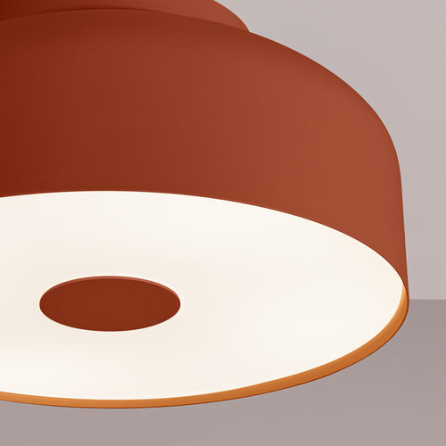 Sollux Lighting Plafondlamp OMIQ rood oker - 30x30x15cm