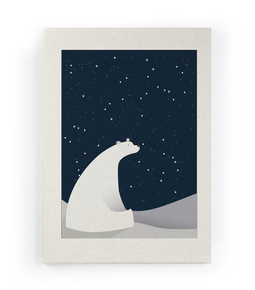 Canvas 60x40 Afdruk Nachtbeer - vtwonen shop