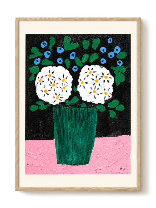 Madelen - Bouquet in green vase - PSTR studio Kunst Poster - vtwonen shop