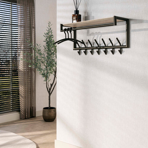 Giga Living Kapstok Terra - Travertin - 85x27x40cm
