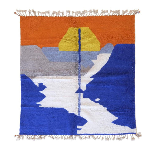 AFK Living vloerkleed Berber - handgemaakt - Wol - 219 x 239 cm