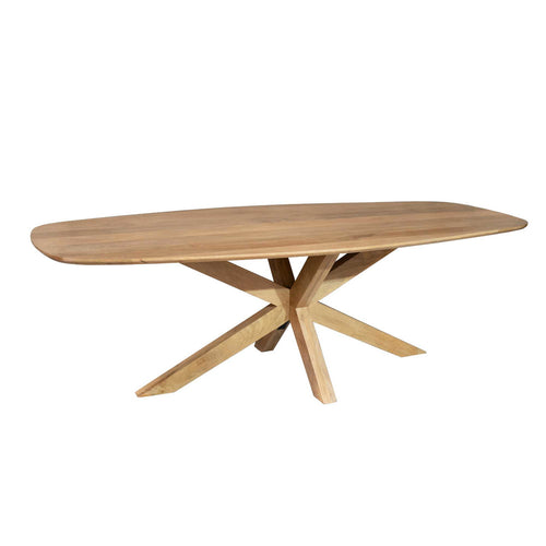 Starfurn Eettafel Nina - Deens Ovaal Naturel Hout - 240x110x76cm