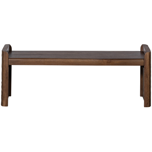 BePureHome bankje met bewerkte poot Prop - Hout - Bruin - 40x120x45 - vtwonen shop