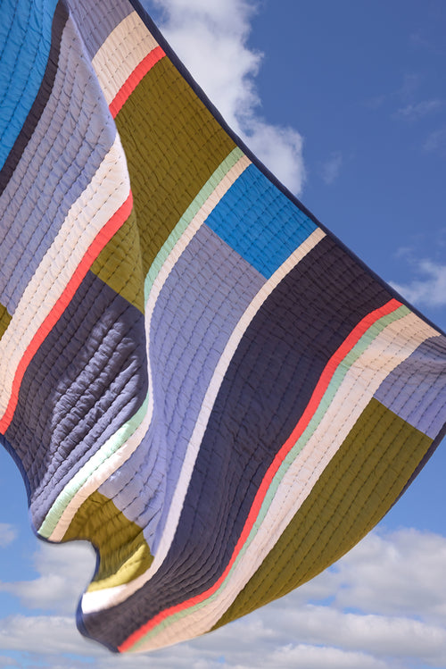 Hübsch plaid Pavilion - katoen - 140x200cm