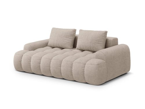 Cosmopolitan Design Bank Linz 3-zits, structurele stof zand - 100x200x84cm