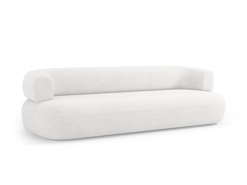 Micadoni Bank Jenny 4-zits, boucle, ivoor - 90x226x73cm