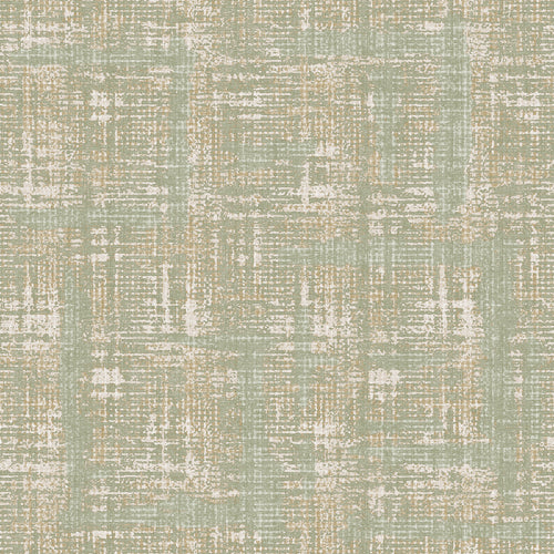 Sanders & Sanders behang linnenstructuur vergrijsd groen - 53 cm x 10 m - 640262