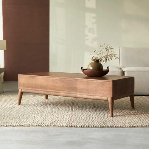 Tikamoon Salontafel in massief mango Gabrielle - Bruin