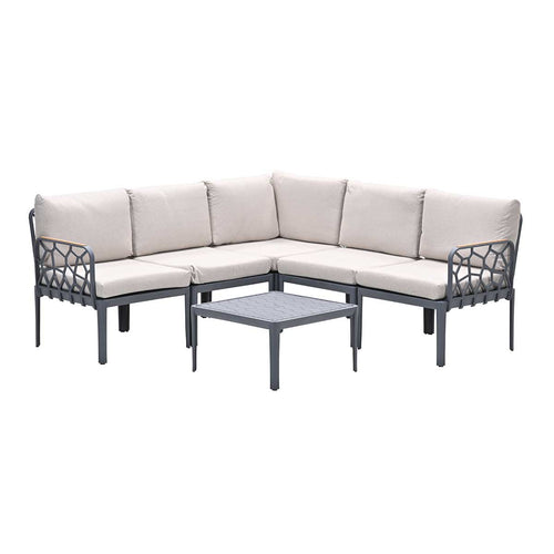 Garden Impressions loungeset Hareno antractiet - 6-delig