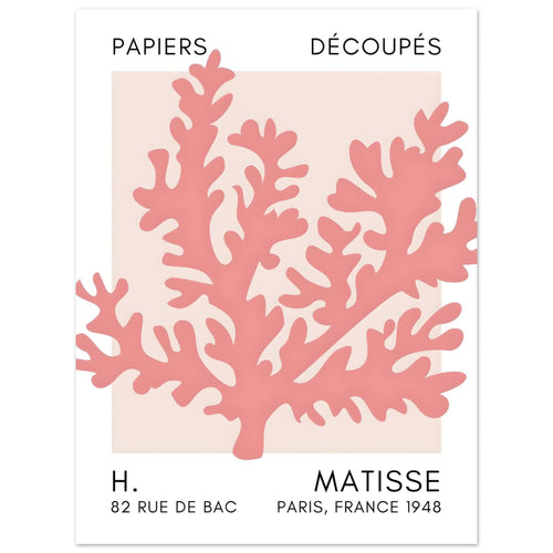 Artfulprints  Matisse – Aqua bloom taupe   poster 30x40 cm - vtwonen shop