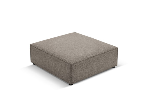 Cosmopolitan Design Poef Arendal chenille, grijs - 80x102x40cm