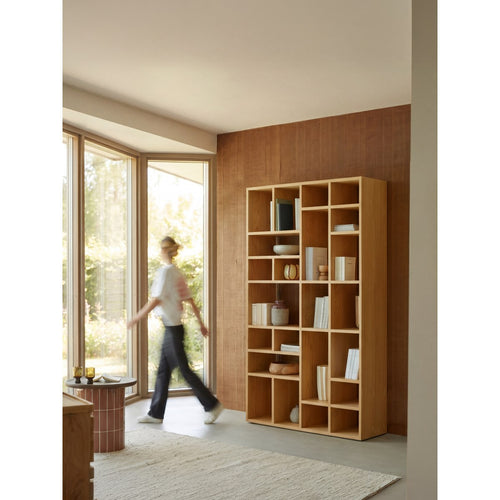 Tikamoon Hoge eiken boekenkast - Naturel